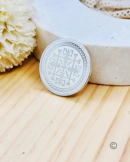 Lucky Charm : Vegvisir© Silver Coin 