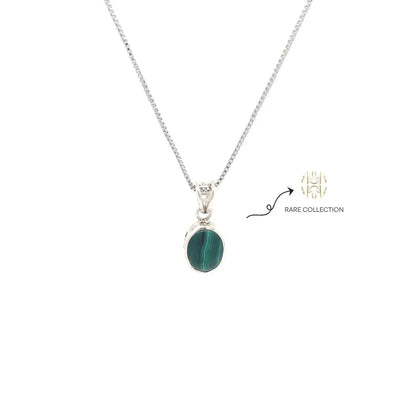 Malachite Silver Pendant 