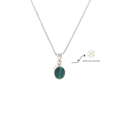 Malachite Silver Pendant 