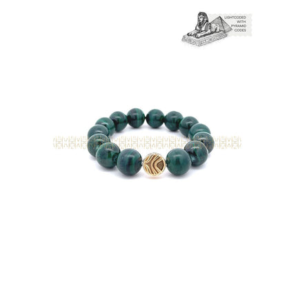 Know It All Malachite Bracelet 14mm 