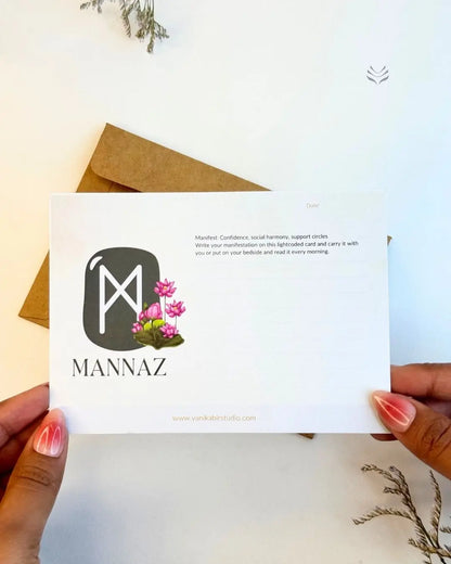 Mannaz- For Dreams of your Past Life (Rune Manifestation Cards) 