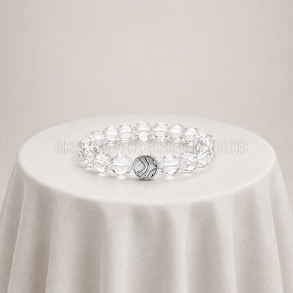 Master Manifestor Star Cut Clear Quartz Bracelet 