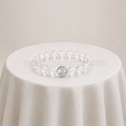 Master Manifestor Tumble Cut Clear Quartz Bracelet 