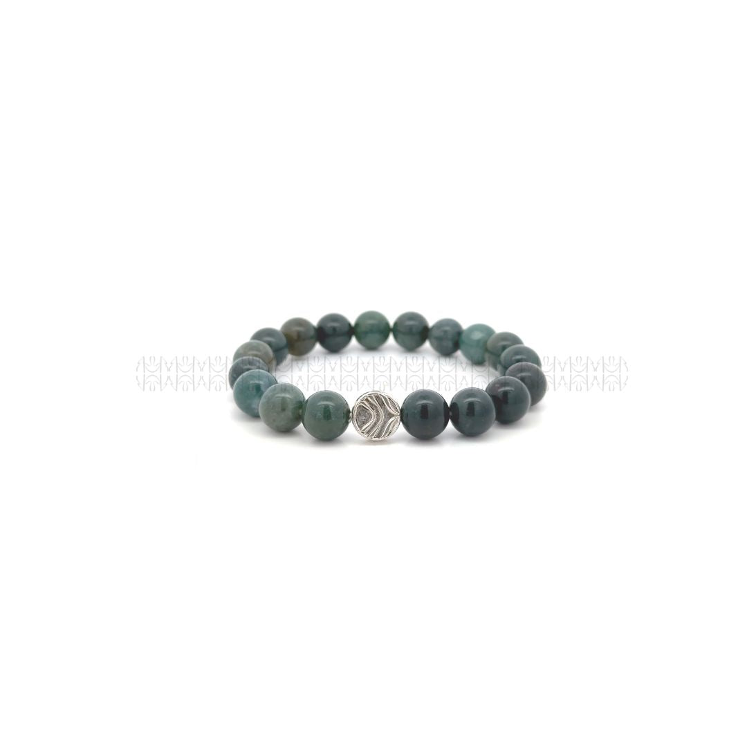 Mother Earth Moss Agate  Bracelet 