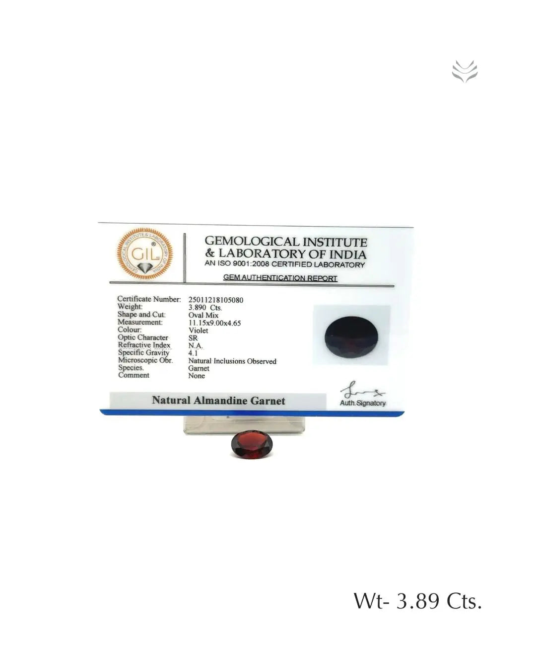 Mozambique Garnet - 3.89 Ct 