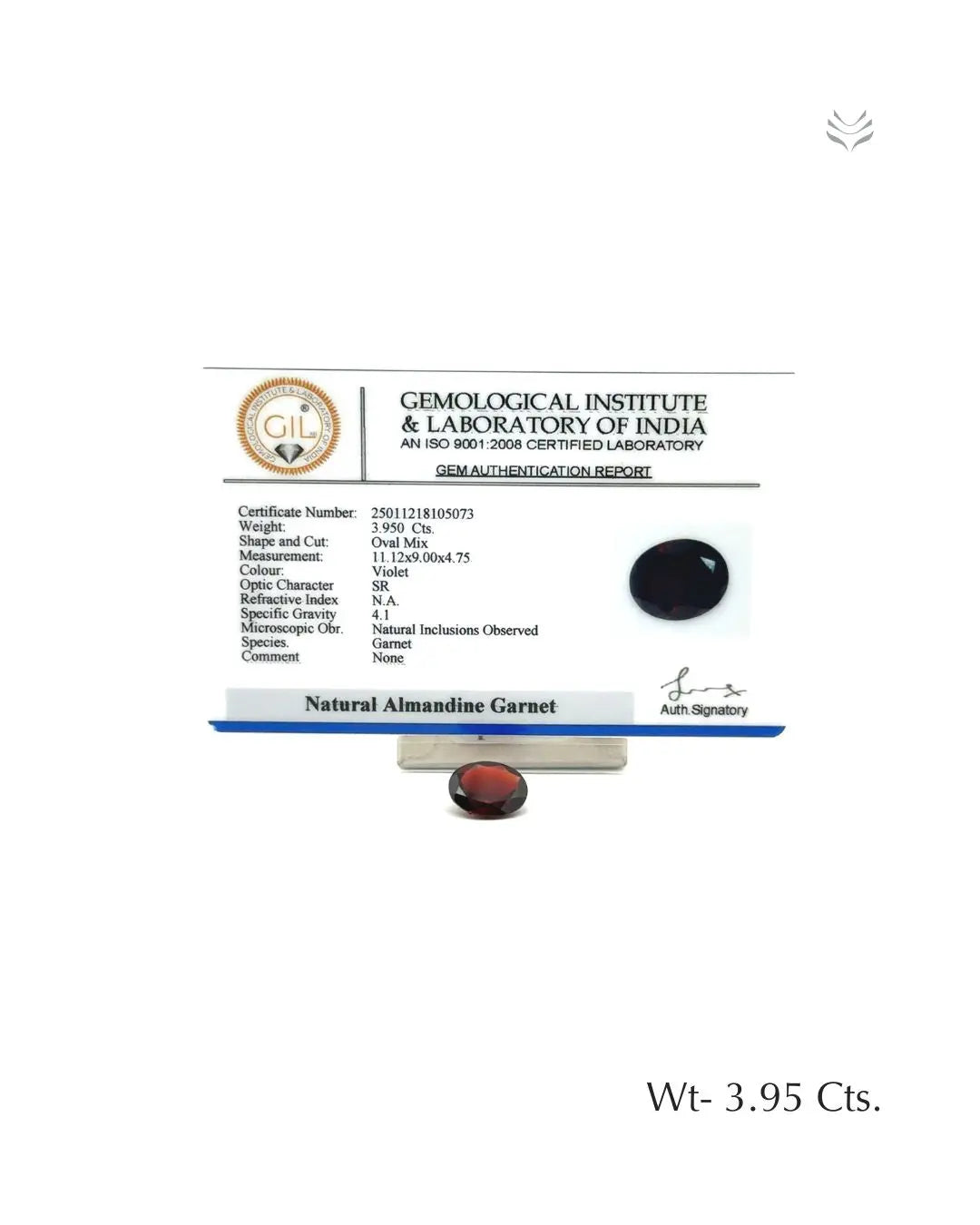 Mozambique Garnet - 3.95 Ct 