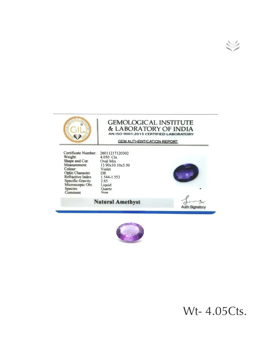 Natural Amethyst - 4.05 Ct  Gemstones