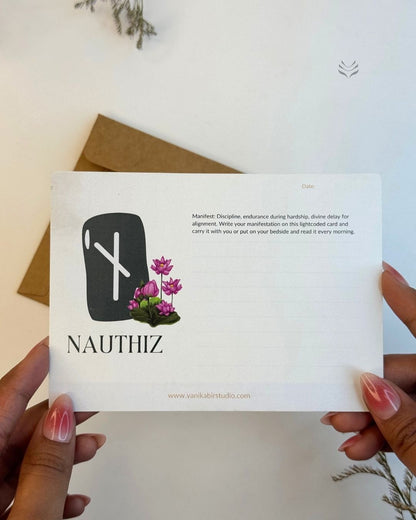 Nauthiz- For Immediate Needs (Rune Manifestation Card) 