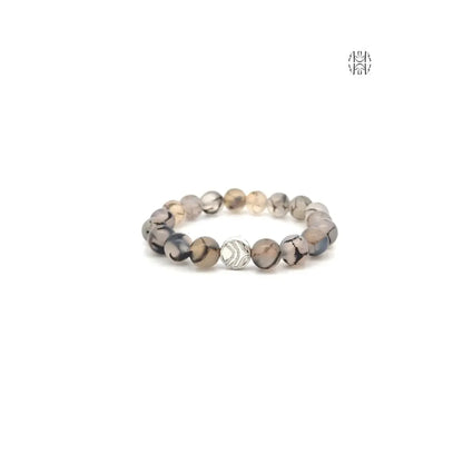 Networking Dragon Vein Agate Bracelet 