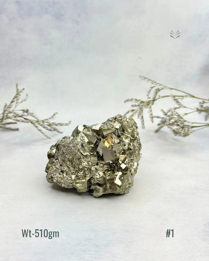 New Wealth attractor Iron Pyrite Cluster  Crystal
