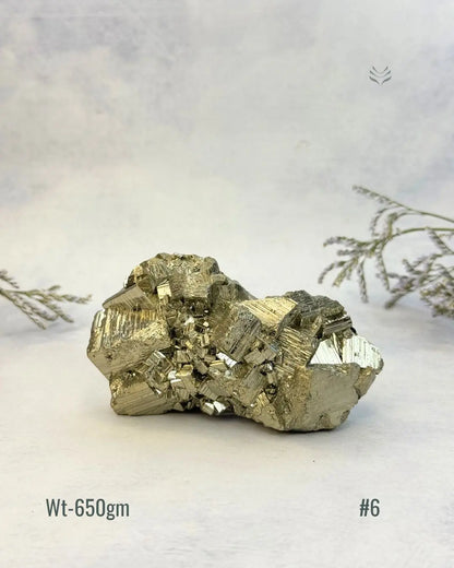 New Wealth attractor Iron Pyrite Cluster  Crystal