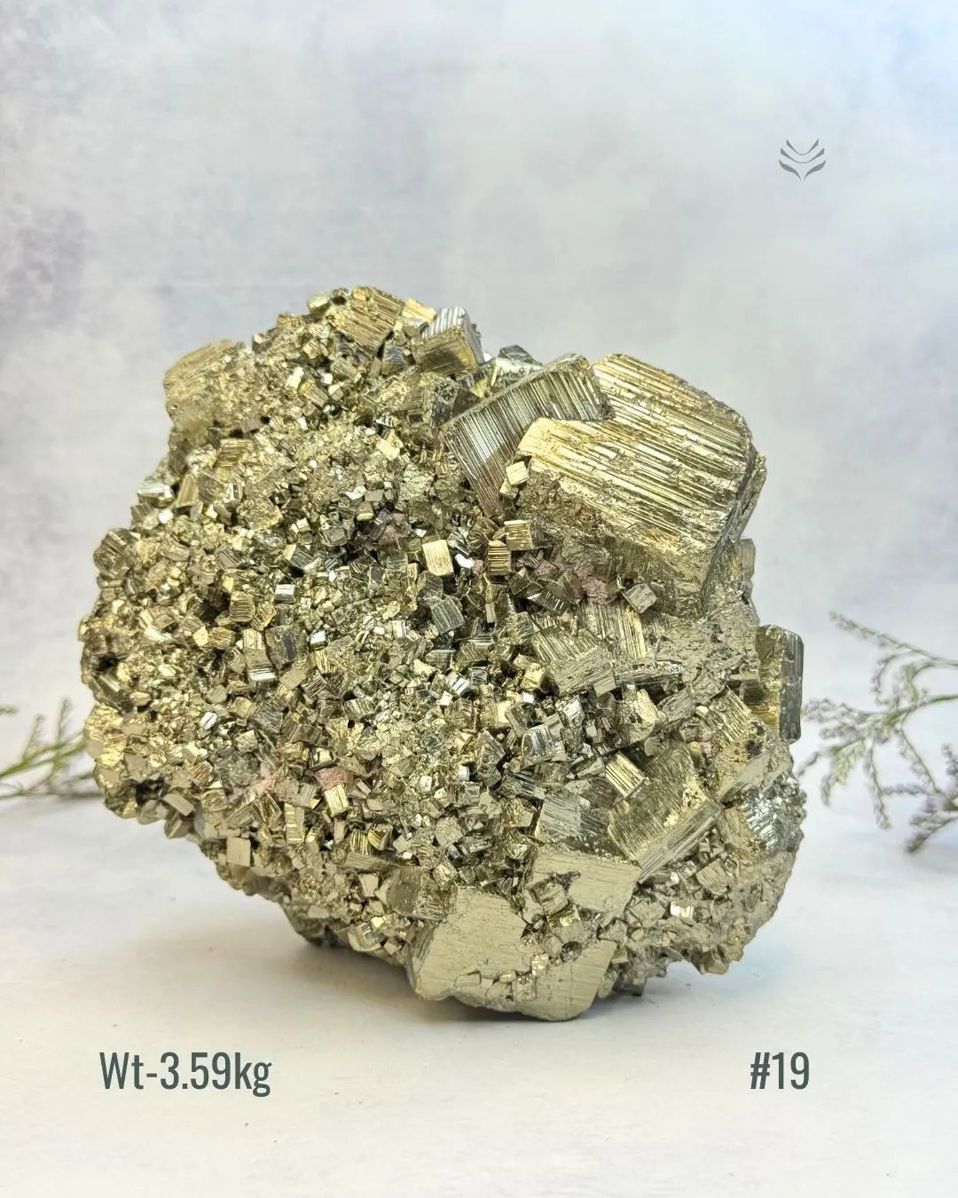 New Wealth attractor Iron Pyrite Cluster  Crystal