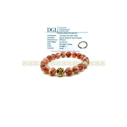 Opportunity Portal Tangerine Quartz Bracelet 11 MM
