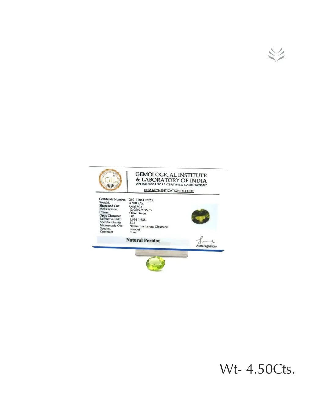 Peridot - 4.50 Ct  Gemstones