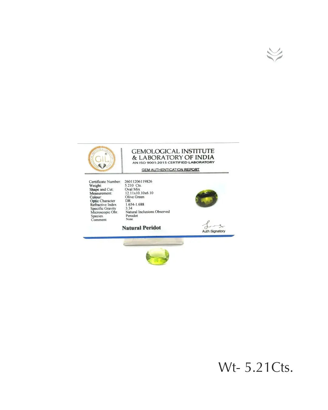 Peridot - 5.21 Ct  Gemstones