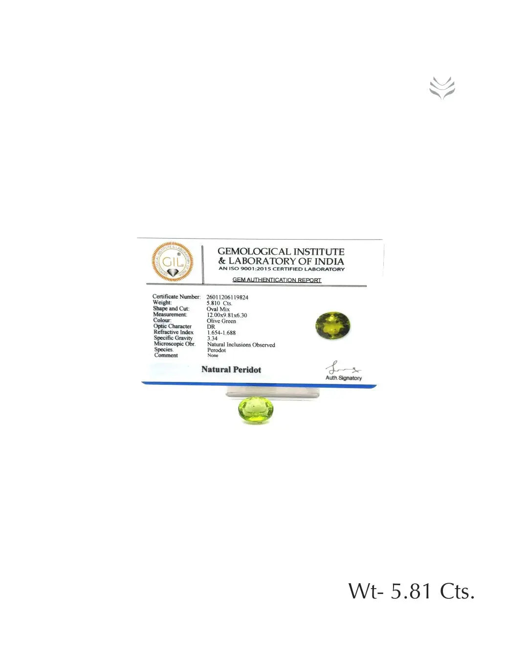 Peridot - 5.81 Ct  Gemstones