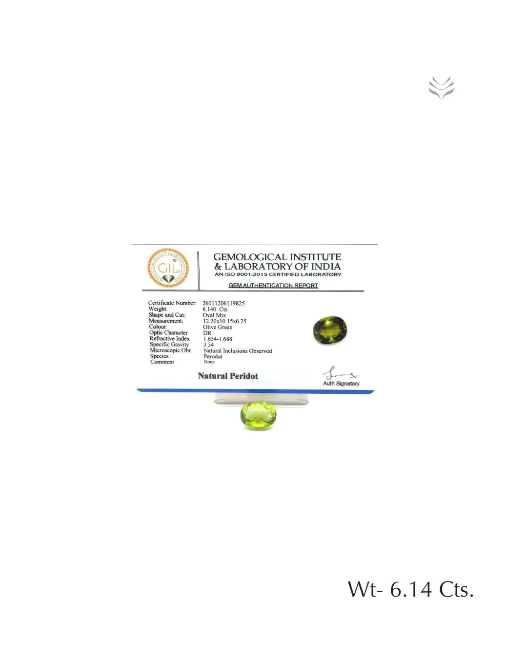 Peridot - 6.14 Ct  Gemstones