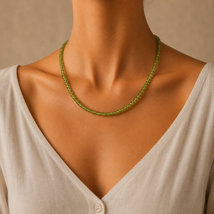 Peridot Silver Gem Cut Torana 