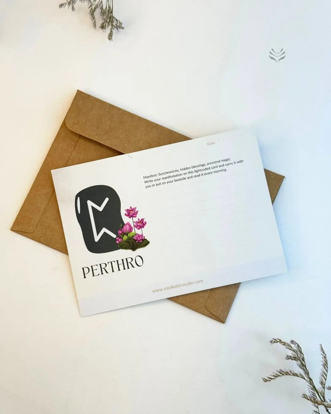 Perthro- For Inviting Miracles (Rune Manifestation Card) 