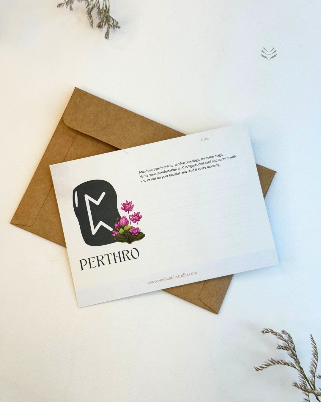 Perthro- For Inviting Miracles (Rune Manifestation Card) 