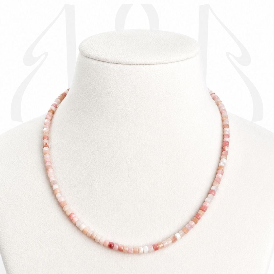 Pink Opal Silver Gem Cut Torana 