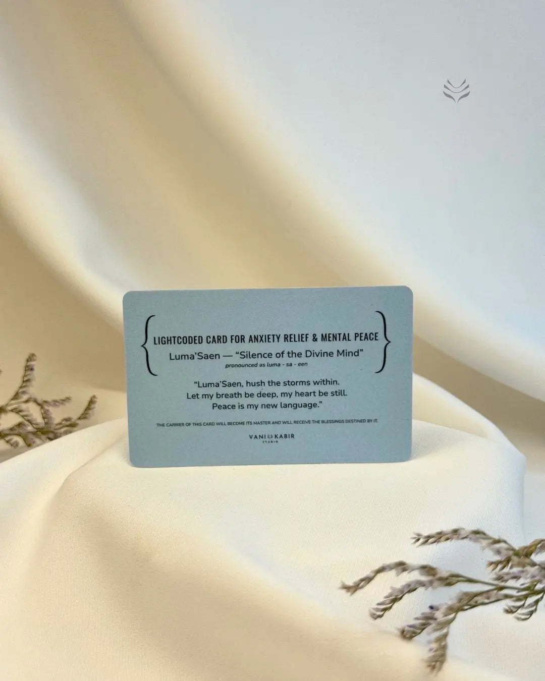 Prayer Card For Anxiety Relief and Mental Peace 