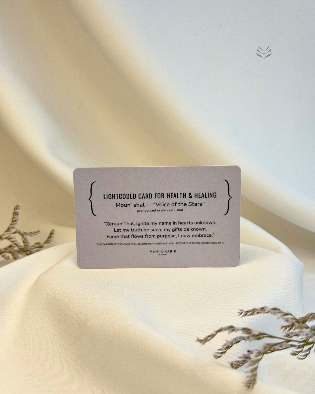 Prayer Card For Health and Healing 