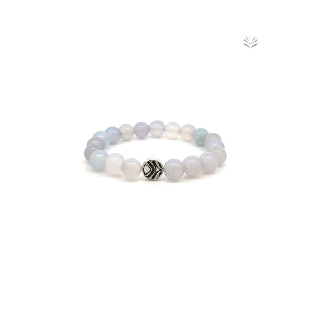 Public Speaker's Blue Chalcedony Bracelet 