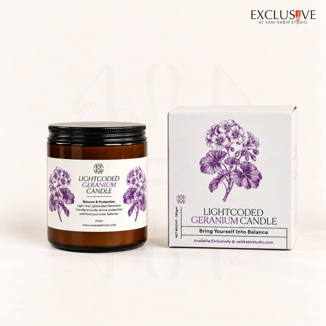 Pure Geranium Candle - Handmade in the UAE 