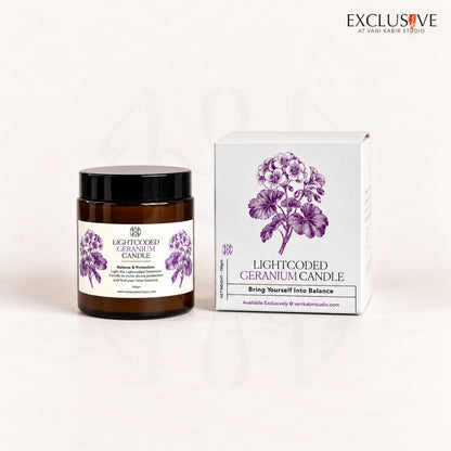 Pure Geranium Candle - Handmade in the UAE 