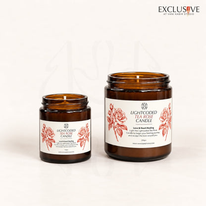 Pure Tea Rose Candle - Handmade in the UAE 
