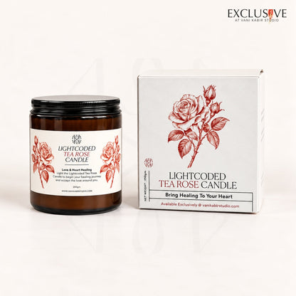 Pure Tea Rose Candle - Handmade in the UAE 