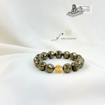 Money Maker Iron Pyrite Bracelet 14mm 