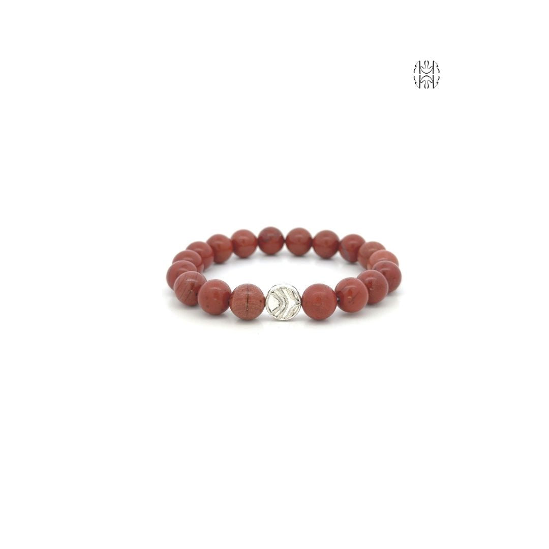 Nurturing and Grounding Red Jasper Bracelet 