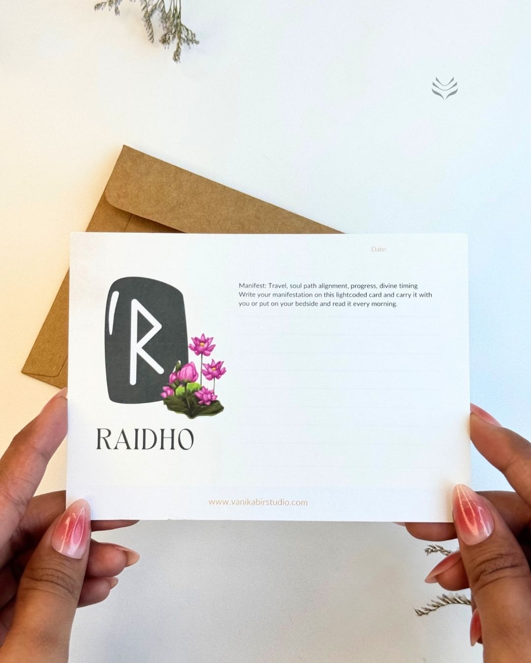 Raidho- For Travel Protection (Rune Manifestation Card) 