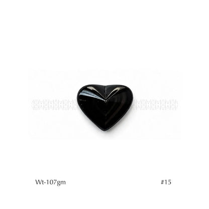 Rainbow Black Obsidian Hearts 