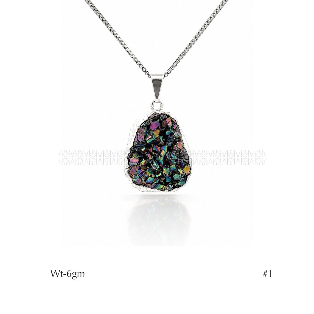Rainbow Black Tourmaline Pendant  Pendant