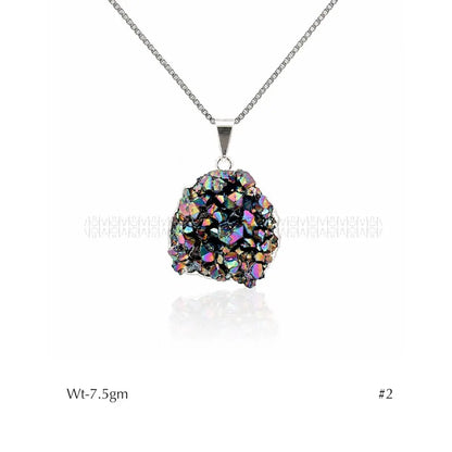 Rainbow Black Tourmaline Pendant