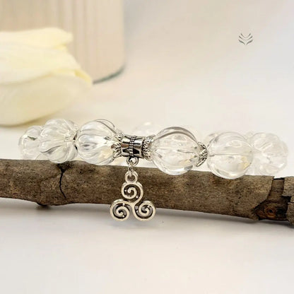Real Magick Clear Quartz Bracelet 14mm  Crystal Bracelet