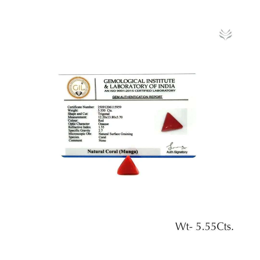 Red Coral - 5.55 CT 