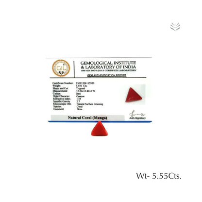 Red Coral - 5.55 CT 