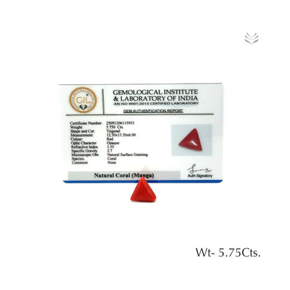 Red Coral - 5.75 CT 