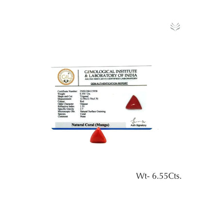 Red Coral - 6.55 CT 