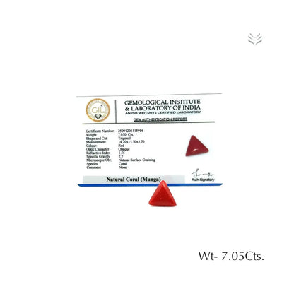 Red Coral - 7.05 CT  Gemstones