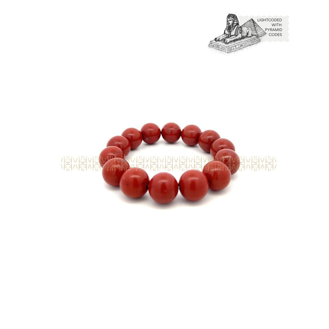 Stable Income Red Jasper Bracelet 16mm 
