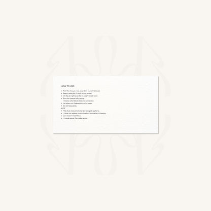 Relationship Obstacle Remover Cheque  cards