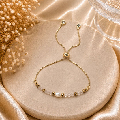 Rose Quartz Adjustable Bracelet 