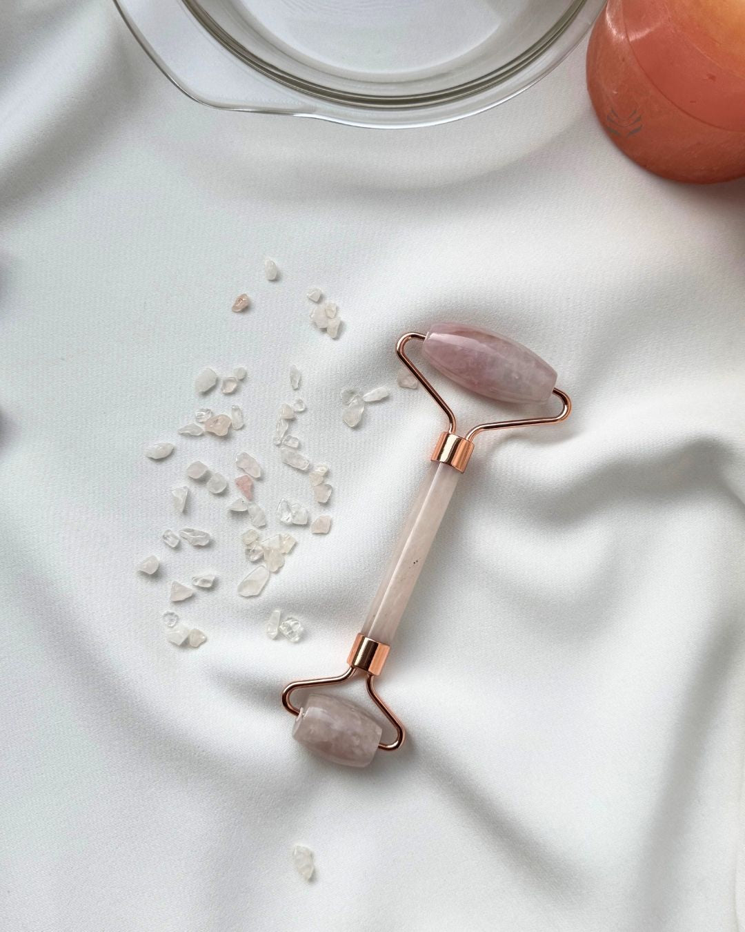 Rose Quartz Face Massage Roller 