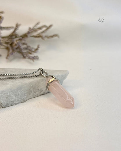 Rose Quartz - Double Terminated Pendant For Self Love 