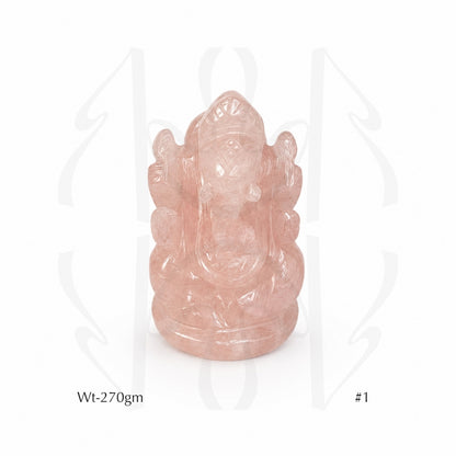 Rose Quartz Ganesha